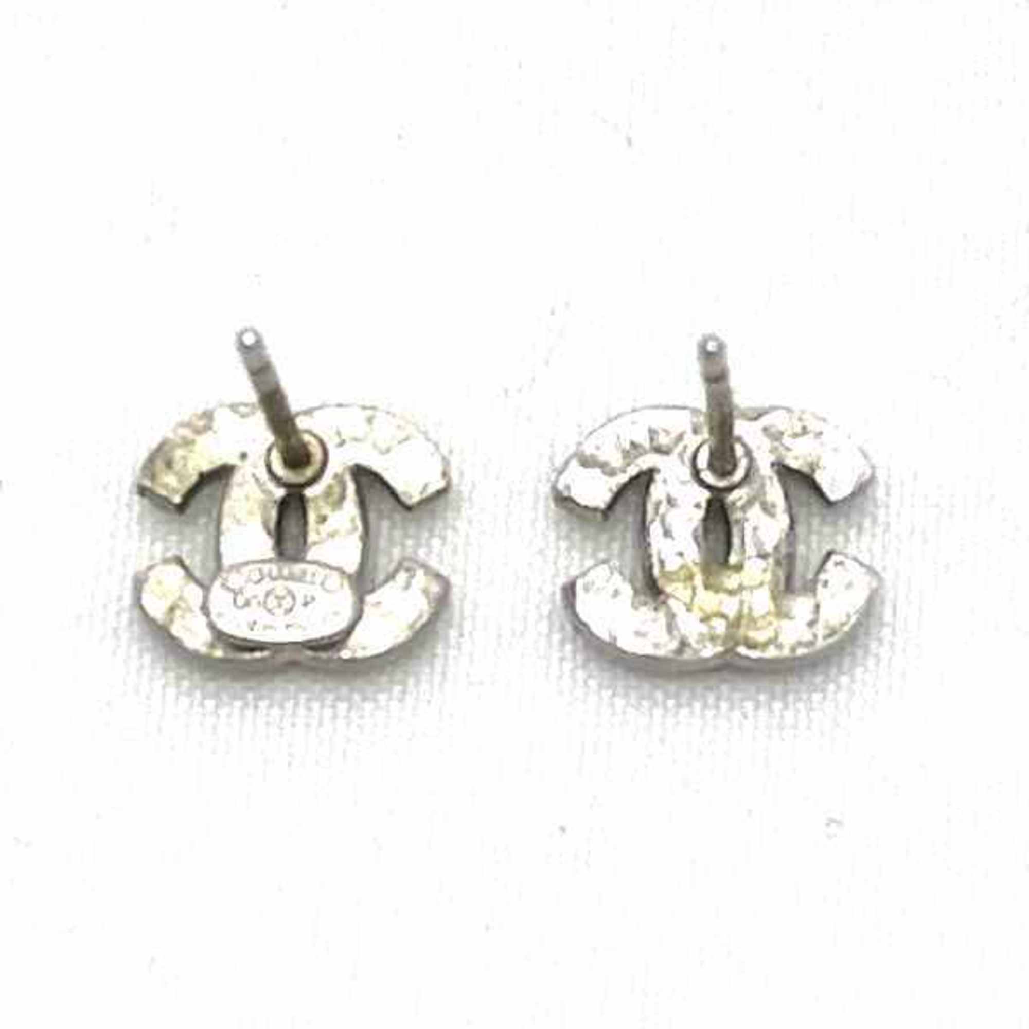 CHANEL Coco Mark Rhinestone 06P Accessories Earrings for Women