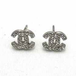 CHANEL Coco Mark Rhinestone 06P Accessories Earrings for Women