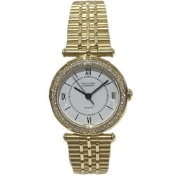 Van Cleef & Arpels Sport 1 16602B1 Bezel Diamond YG Quartz Watch Women's