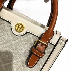 Tory Burch T Monogram Jacquard Tote 87146 2Way Bag Handbag Shoulder Women's