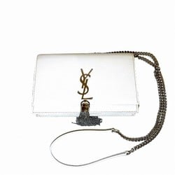 Yves Saint Laurent Kate Chain Wallet Tassel Shoulder 452159 Long for Women