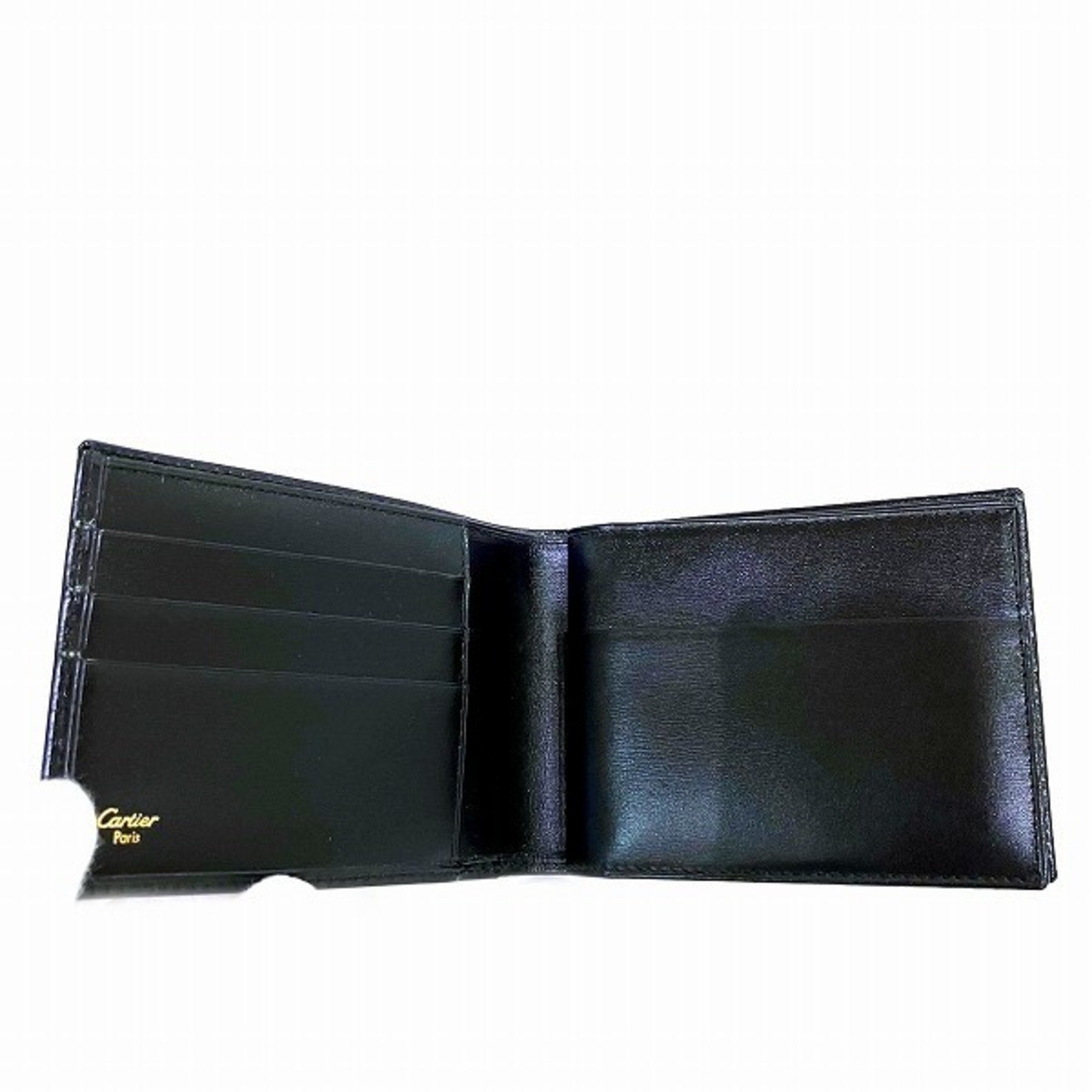 Cartier Must Line FL188578 Leather Bi-fold Wallet for Men and Women