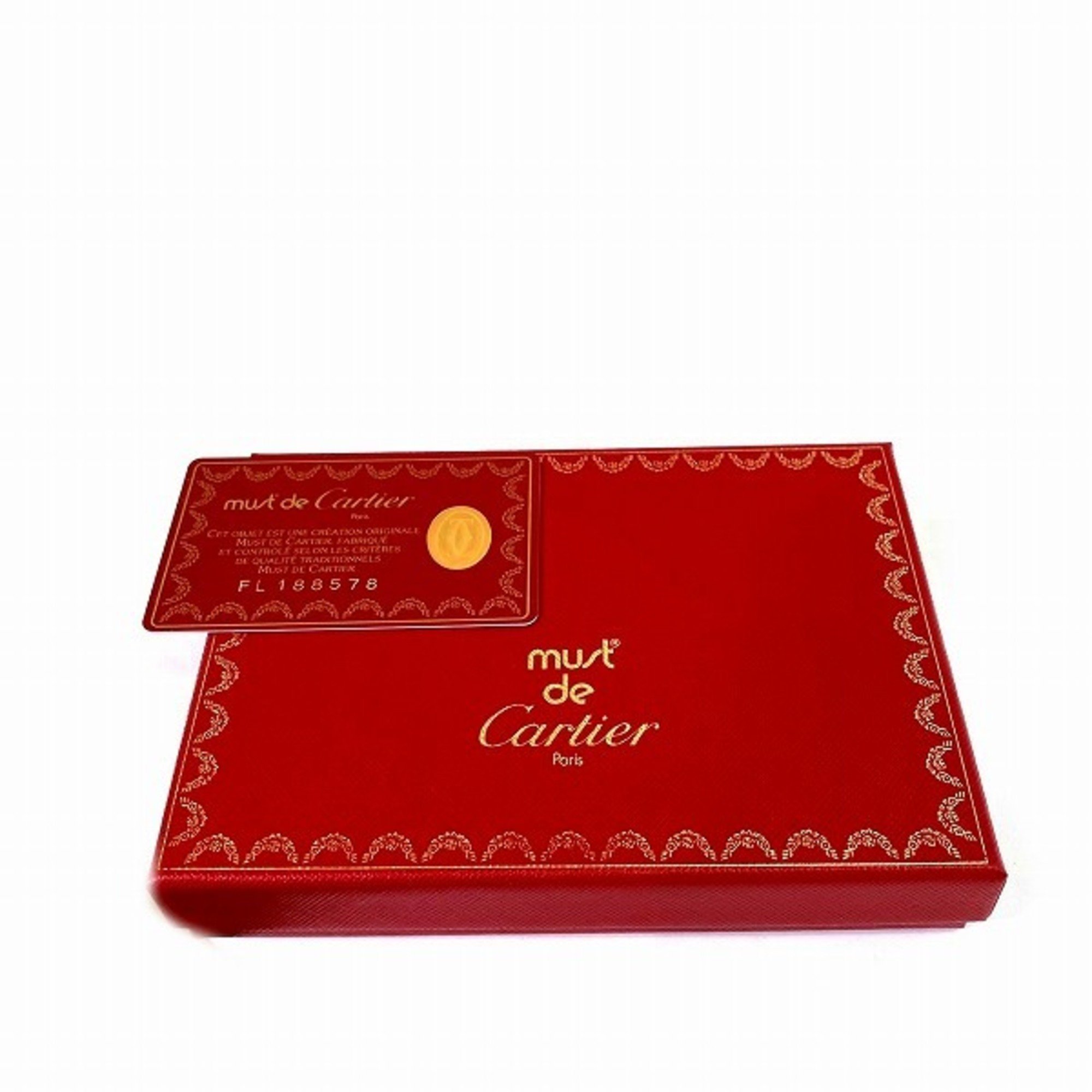 Cartier Must Line FL188578 Leather Bi-fold Wallet for Men and Women