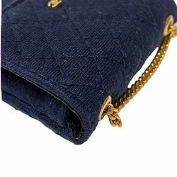 CHANEL Matelasse Coco Mark Chain Bag Pochette Shoulder