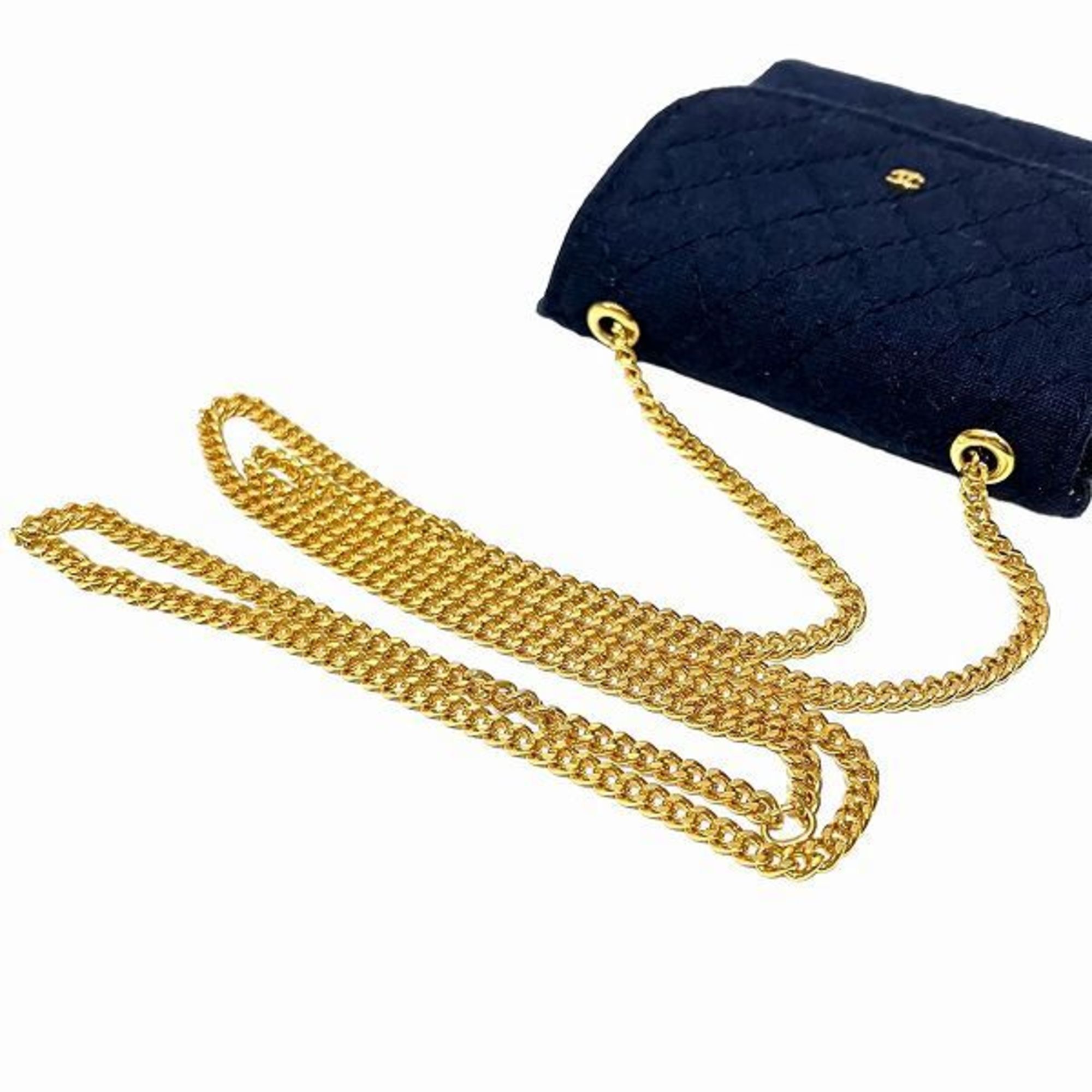 CHANEL Matelasse Coco Mark Chain Bag Pochette Shoulder