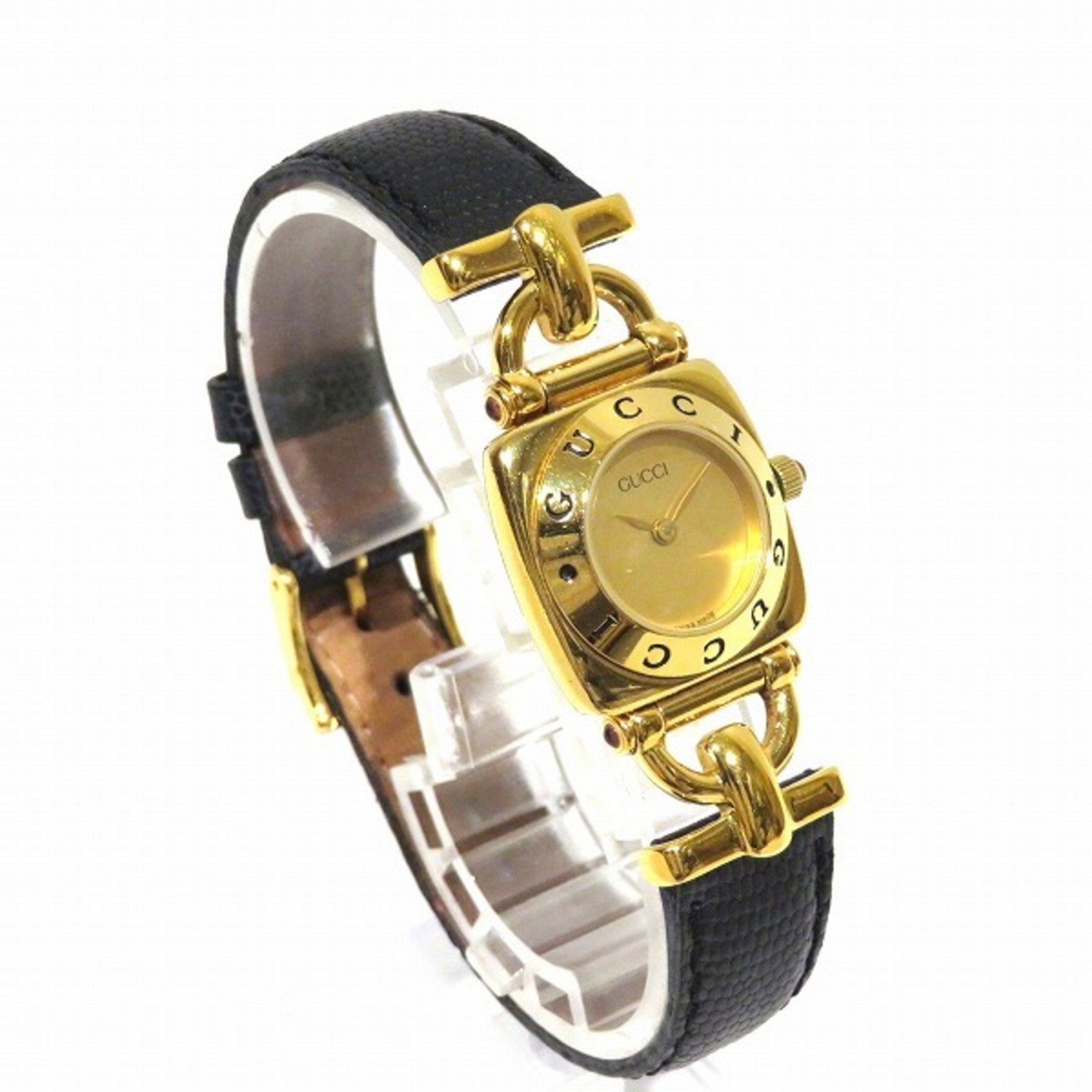 Gucci 6300L Quartz Gold Dial Watch Women's