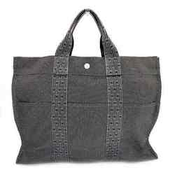 Hermes Air Line MM Grey Canvas Bag Tote for Men and Women