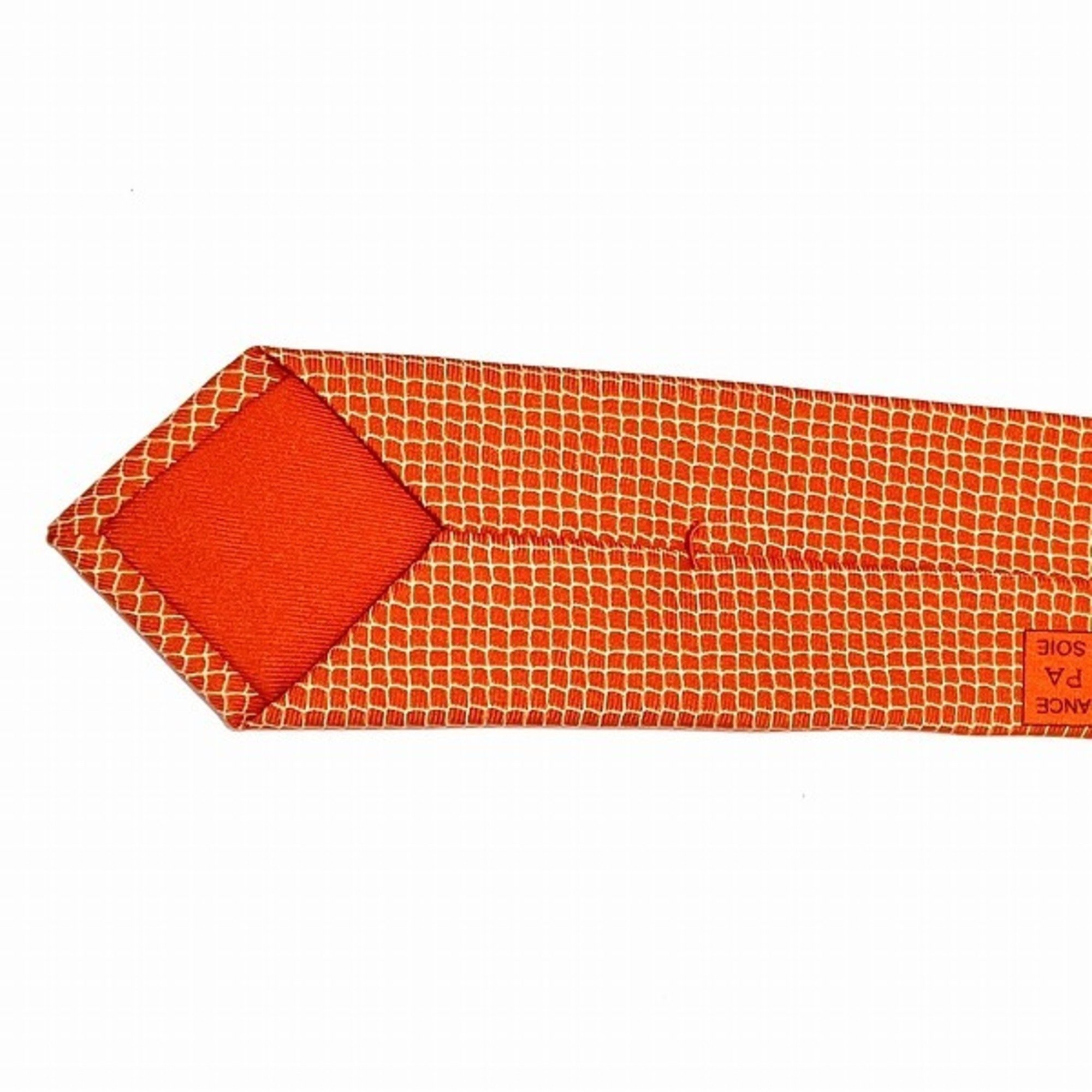 Hermes Orange Silk Accessories Necktie for Men