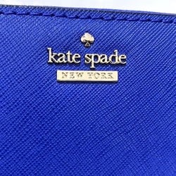 Kate Spade Blue Leather Round Long Wallet for Women