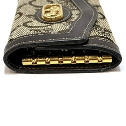 CELINE Macadam Carriage Pattern Canvas Accessory Key Case for Men and Women