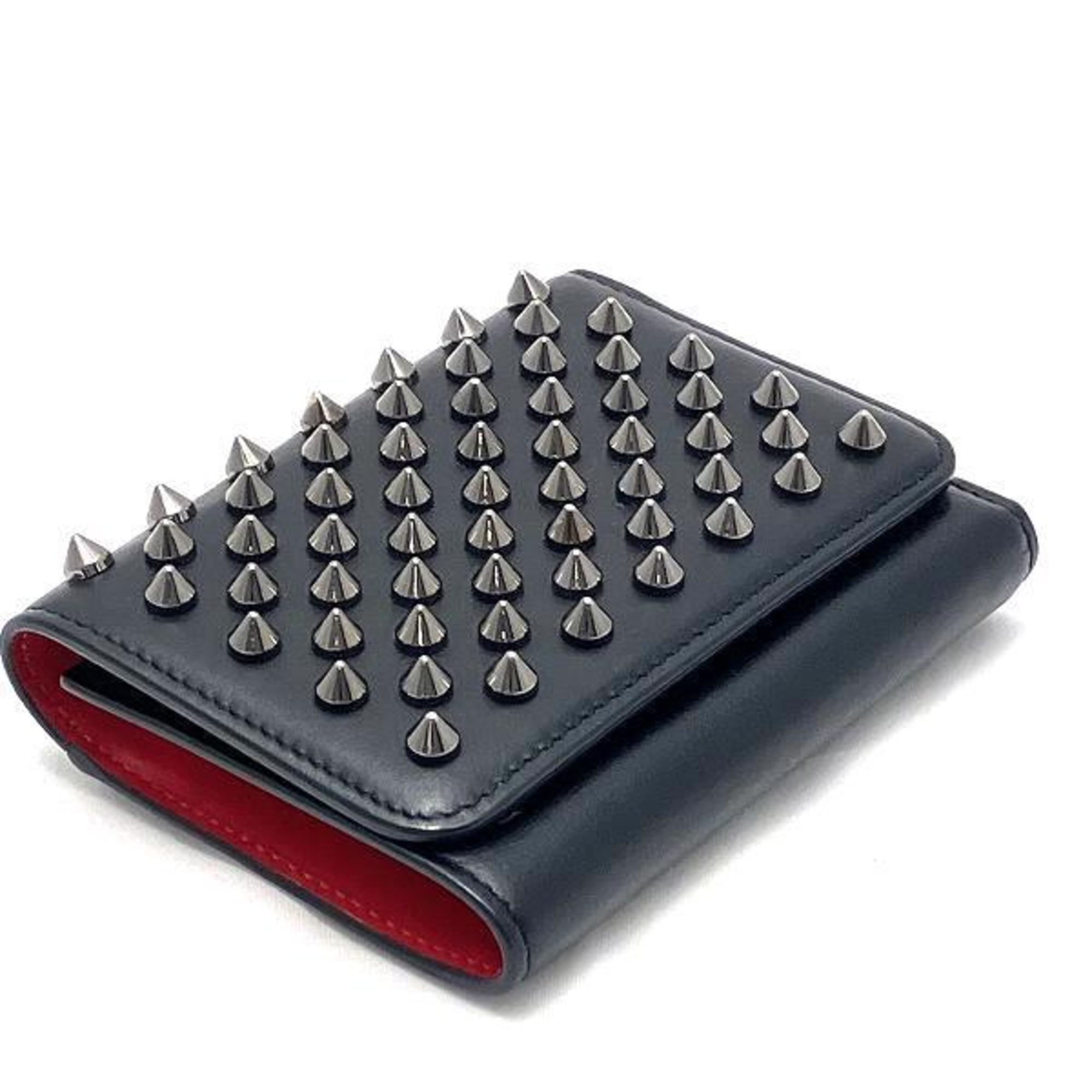 Christian Louboutin Macaron Spike Studs Tri-fold Wallet for Men and Women