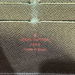 Louis Vuitton Damier Zippy Wallet N60015 Long Women's