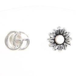 Gucci Double G Flower Silver Earrings Mother of Pearl Box Bag Total weight approx. 1.8g Similar