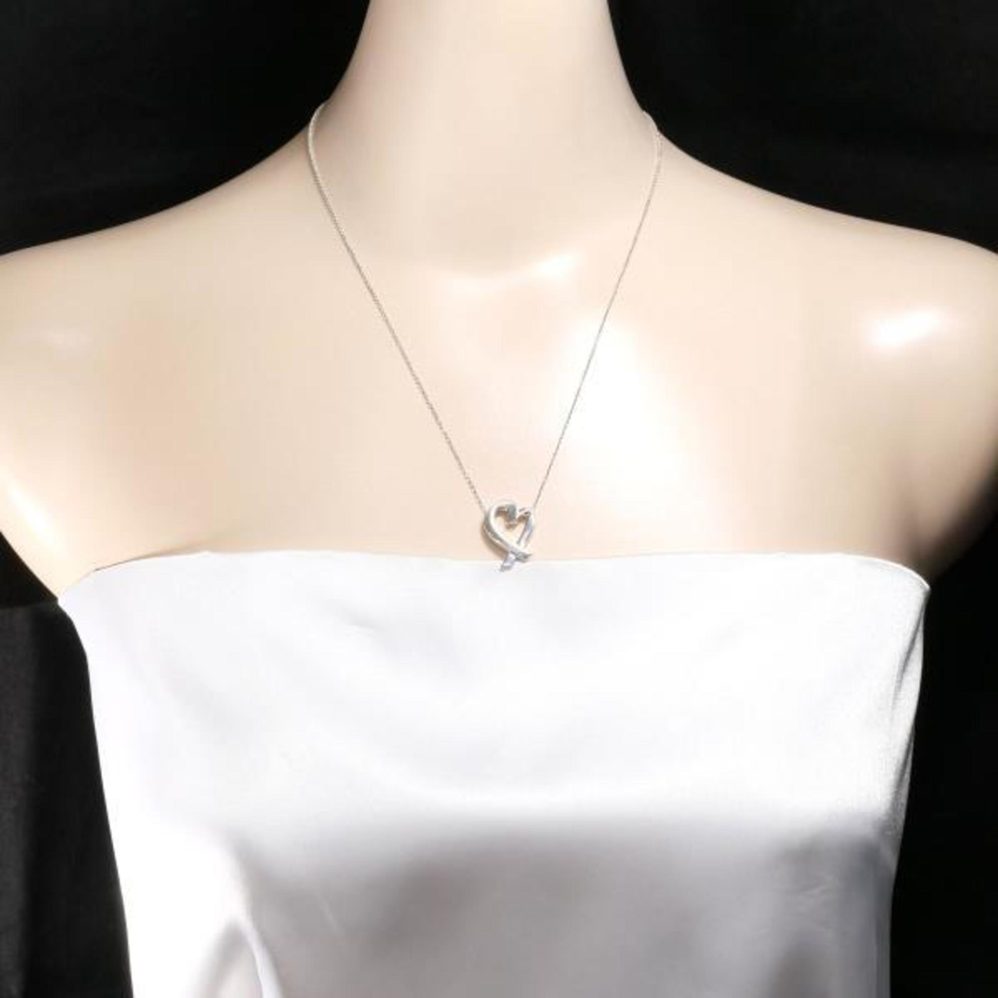 Tiffany Loving Heart Silver Necklace Total weight approx. 4.3g 47cm Similar