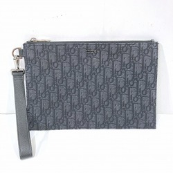 Christian Dior Dior Trotter Grey Bag Clutch Men's Women's