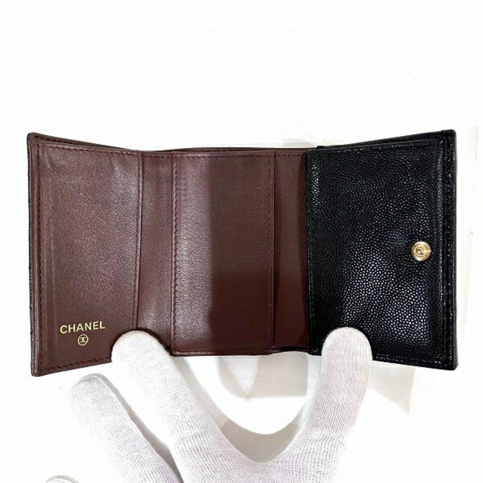 CHANEL Timeless Classic Small Flap Wallet AP0230 Tri-fold for Women