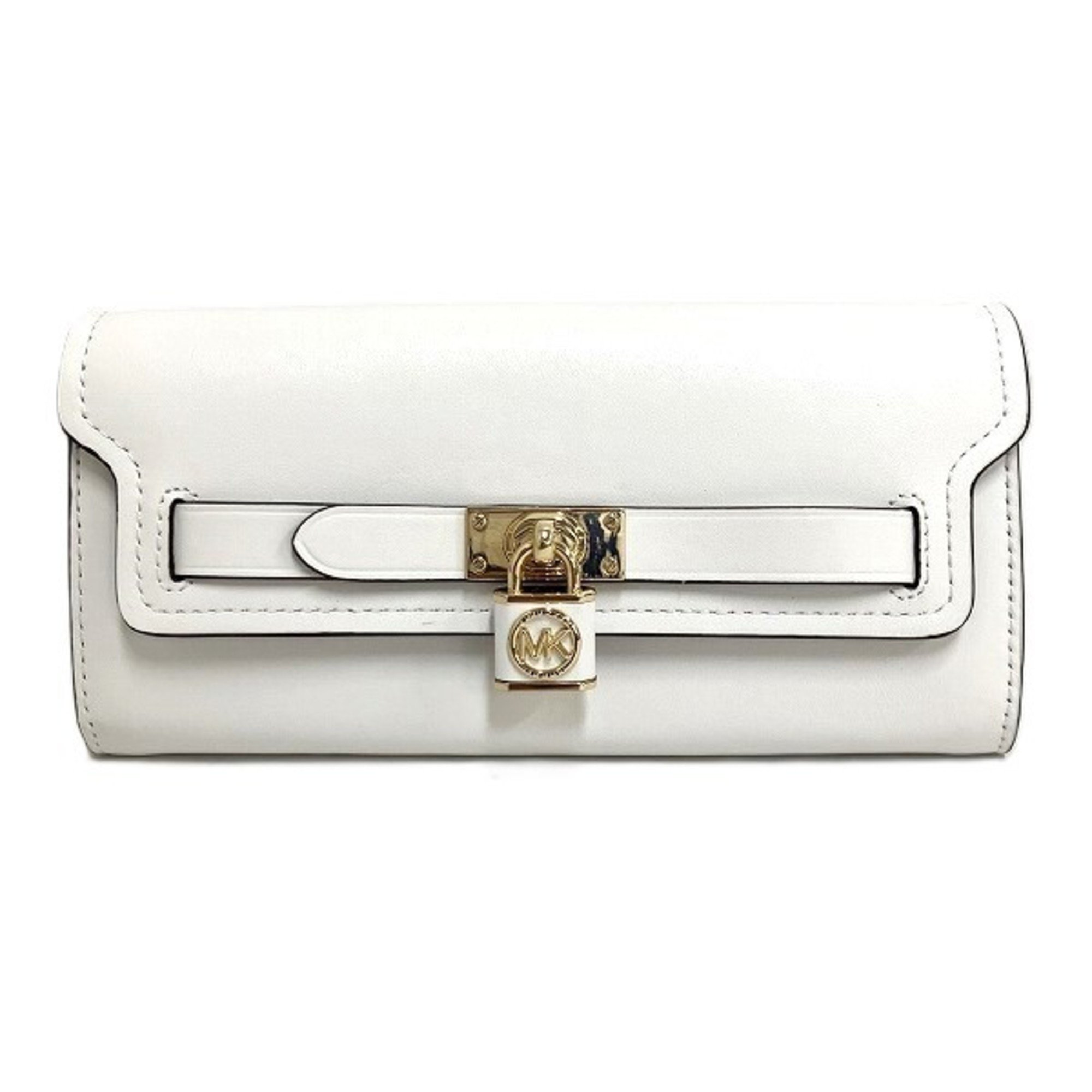 Michael Kors 32S2G9HE7L White Leather Long Wallet for Women