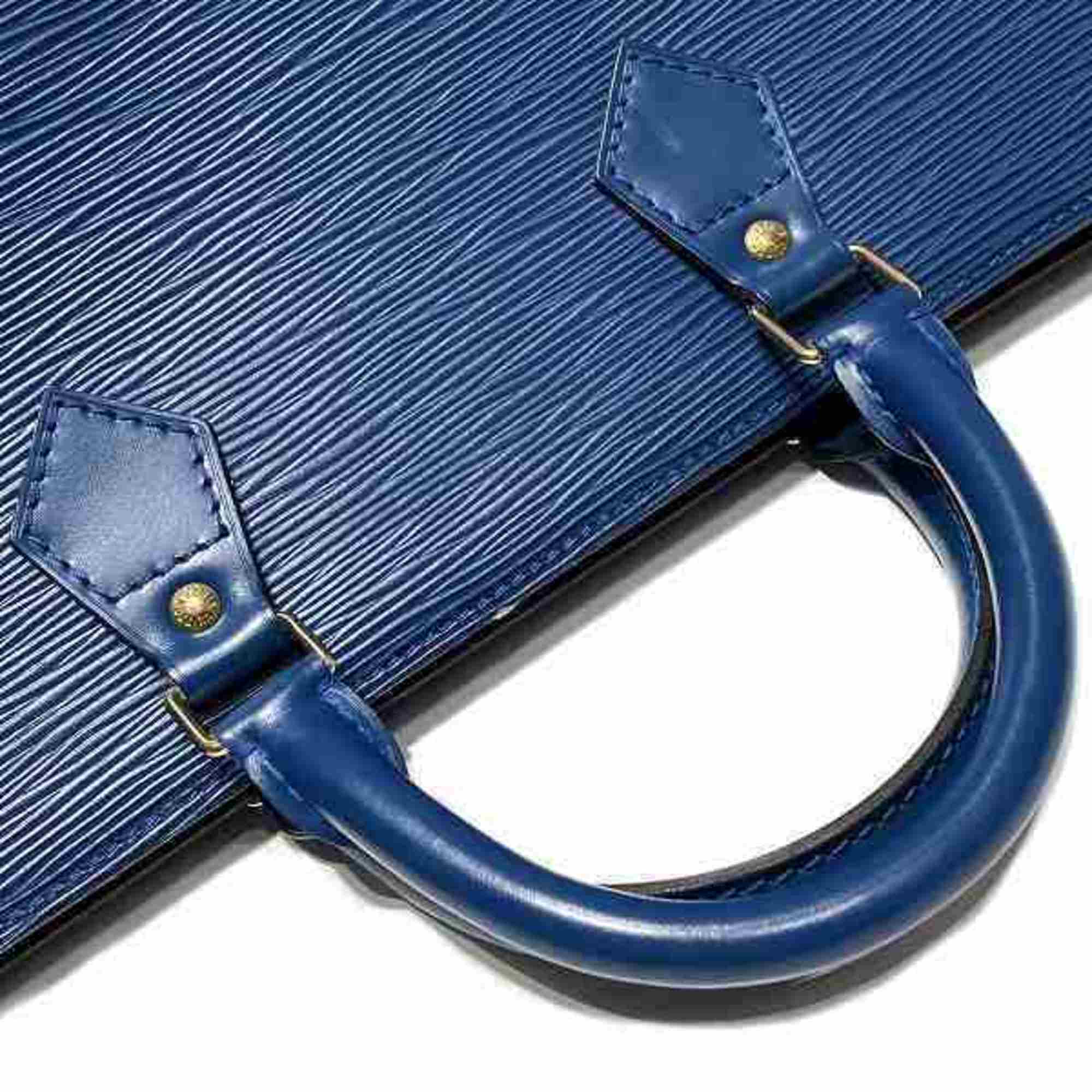 Louis Vuitton Epi Sac Triangle M52095 Toledo Blue Bag Handbag Women's