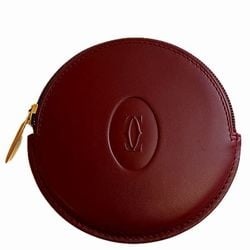 Cartier Must Line L3000462 Bordeaux Wallet Wallet/Coin Case Men's Women's