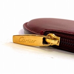 Cartier Must Line L3000462 Bordeaux Wallet Wallet/Coin Case Men's Women's