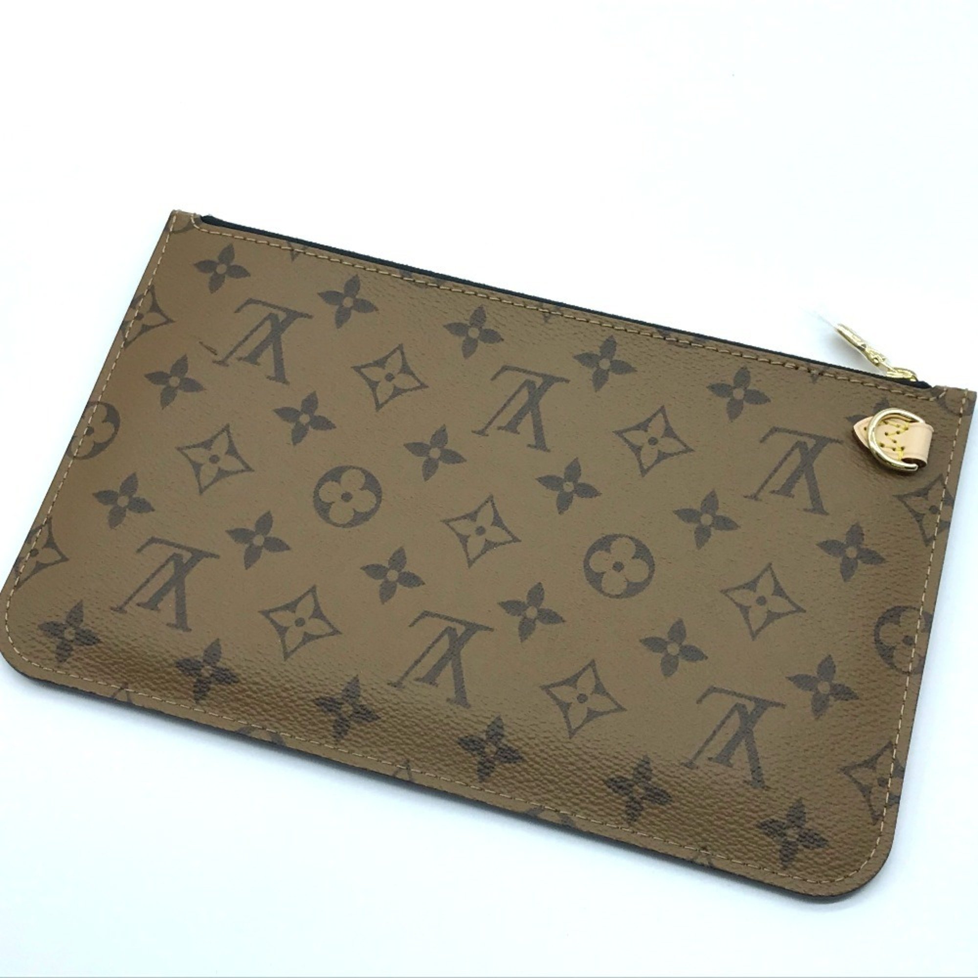 LOUIS VUITTON M45198 Monogram Reverse Video Print Carry It Shoulder Bag Tote Canvas Women's Brown