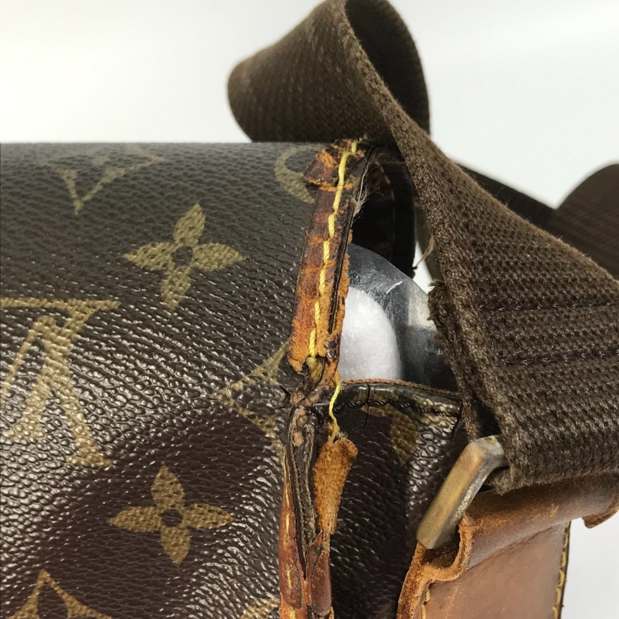 LOUIS VUITTON M40106 Monogram Bosphore PM Flap Shoulder Bag Canvas Women's Brown