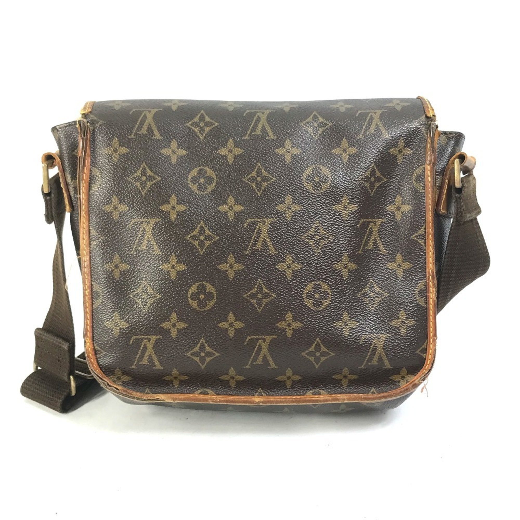 LOUIS VUITTON M40106 Monogram Bosphore PM Flap Shoulder Bag Canvas Women's Brown