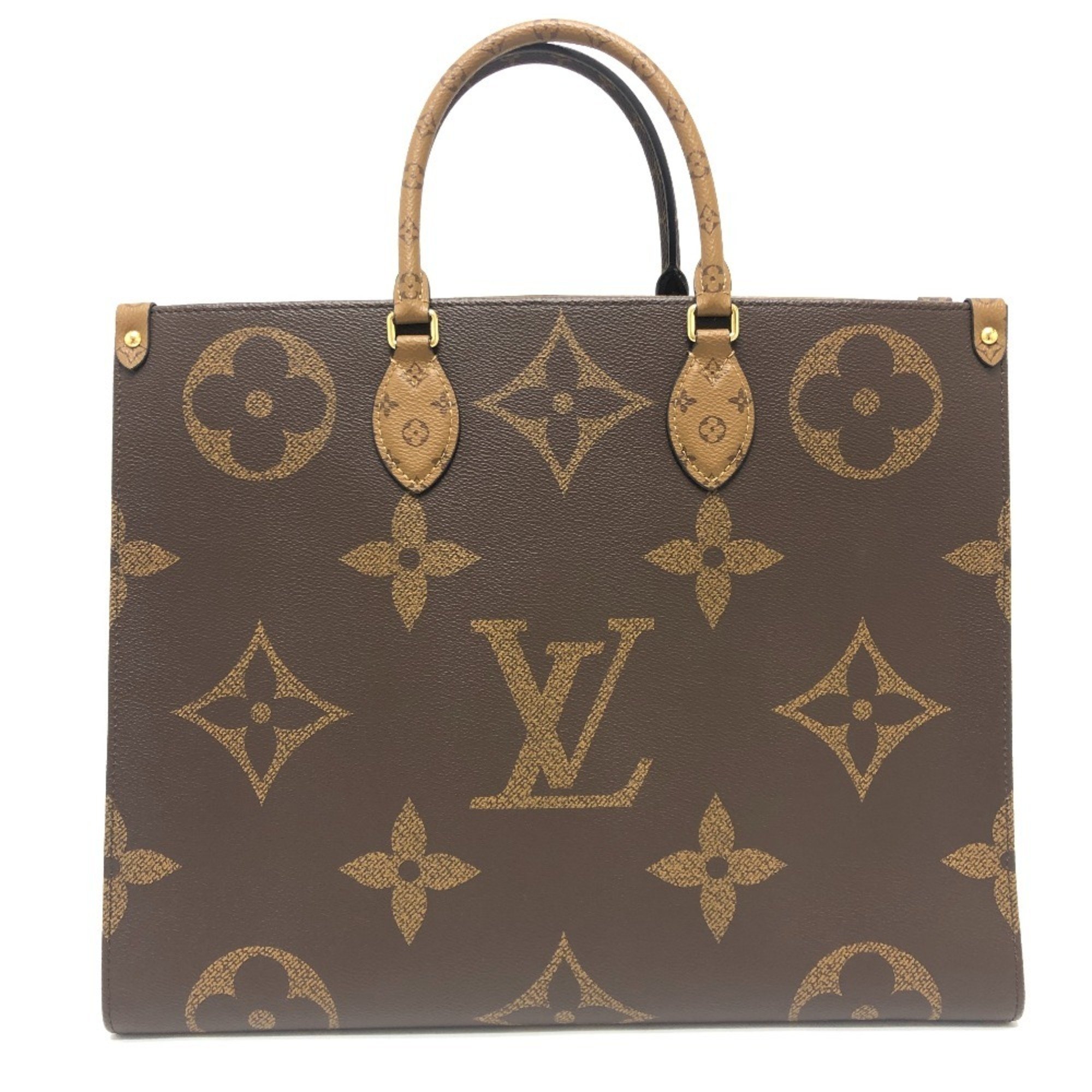 LOUIS VUITTON Louis Vuitton M44576 On the Go GM Bag Handbag Tote Monogram Reverse Canvas Women's Brown