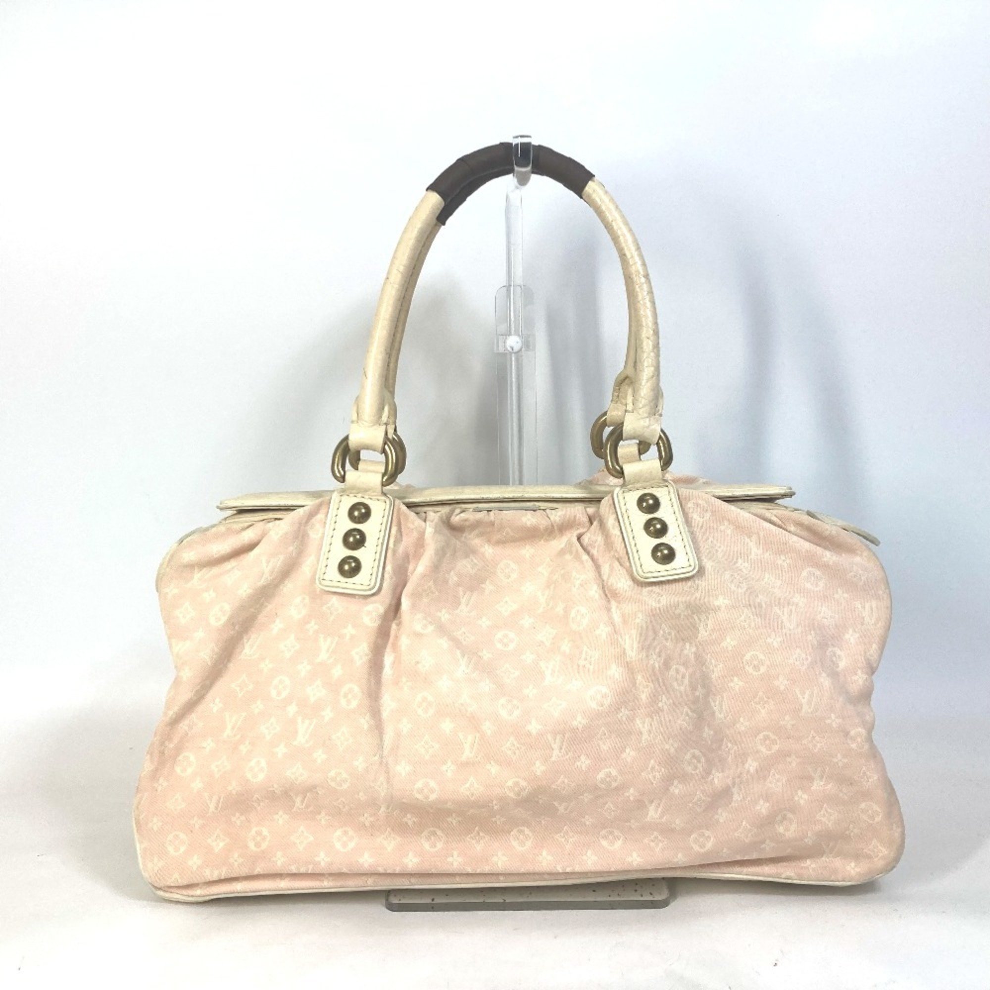 LOUIS VUITTON M40064 Monogram Lan Trapeze GM Shoulder Bag Boston Handbag Canvas Women's Rose Pink