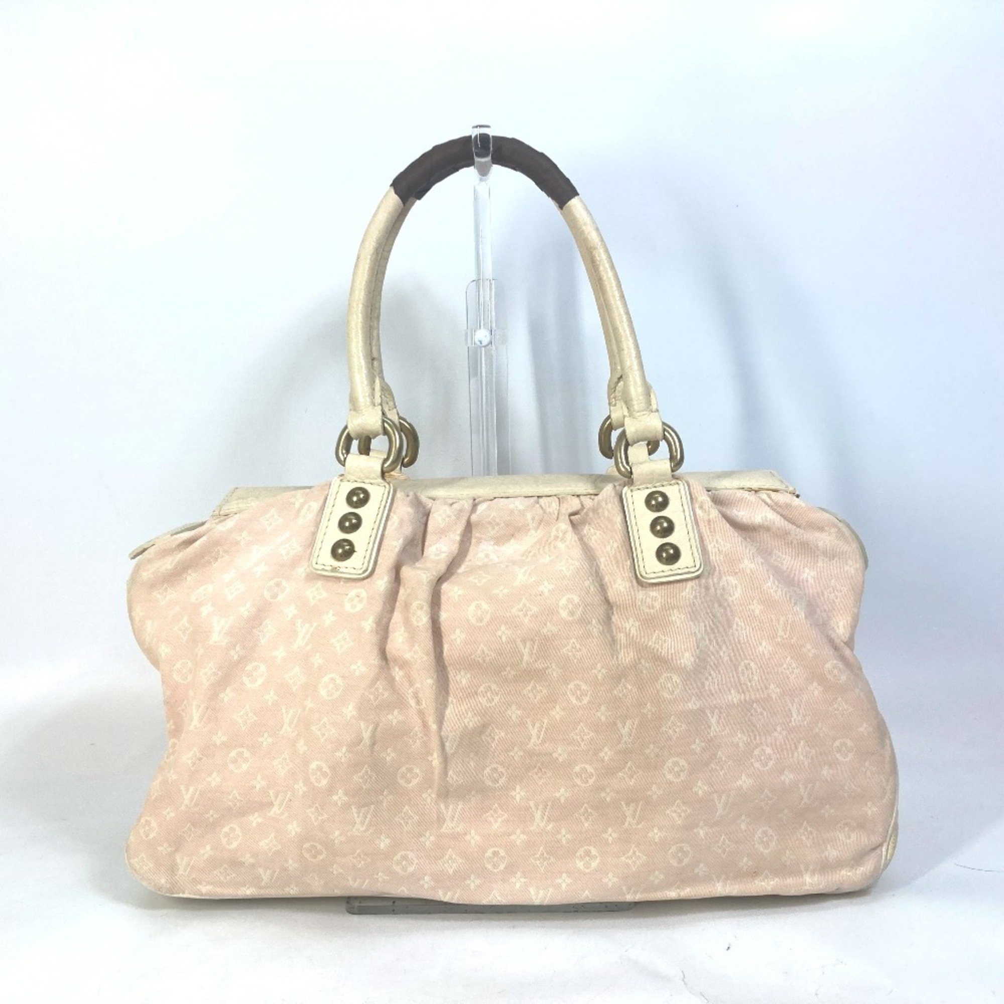 LOUIS VUITTON M40064 Monogram Lan Trapeze GM Shoulder Bag Boston Handbag Canvas Women's Rose Pink