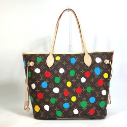 LOUIS VUITTON M46381 Monogram Neverfull MM Tote Bag LV×YK Yayoi Kusama Canvas Women's Brown KS-230207-16