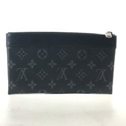 LOUIS VUITTON M44323 Monogram Eclipse Pochette Discovery PM Long Wallet Pouch Clutch Bag Canvas Men's Black MO-240630-5