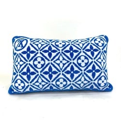 LOUIS VUITTON M01370 LV By the Pool Petite Cushion Monogram Flower Tile Pillow Cotton Women's Blue