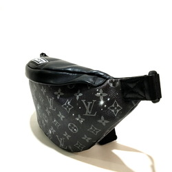 LOUIS VUITTON M44444 Monogram Galaxy Discovery Bum Bag Waist Body Canvas Leather Men's Silver x Black