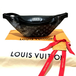 LOUIS VUITTON M44444 Monogram Galaxy Discovery Bum Bag Waist Body Canvas Leather Men's Silver x Black