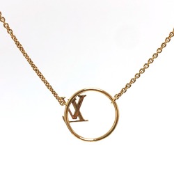 LOUIS VUITTON Louis Vuitton M00762 Necklace LV Eclipse Metal Women's Gold E-240719-6