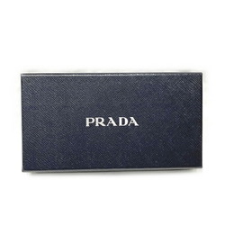 PRADA Saffiano Round Ribbon Wallet 1ML506 Long Women's