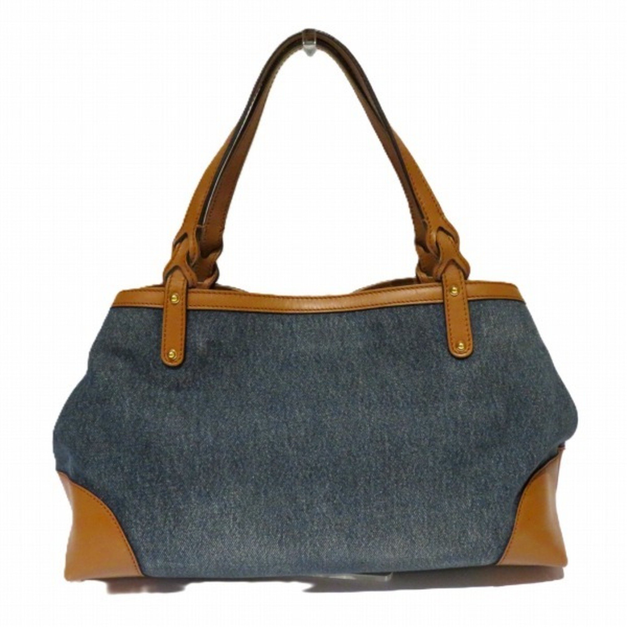 GUCCI Craft 348715 Denim Bag Tote Women's