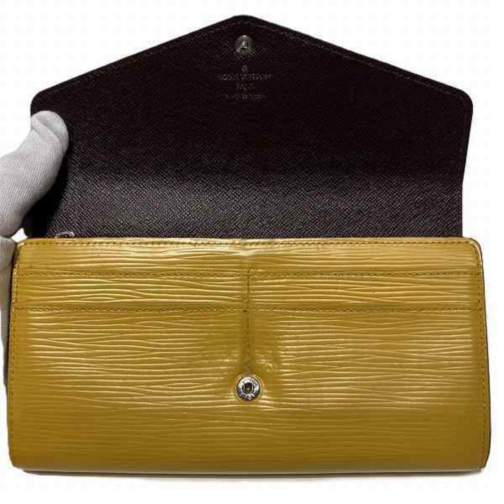 Louis Vuitton Epi Portefeuille Sarah M60529 Mimosa Bicolor Long Wallet Bi-fold Men's Women's