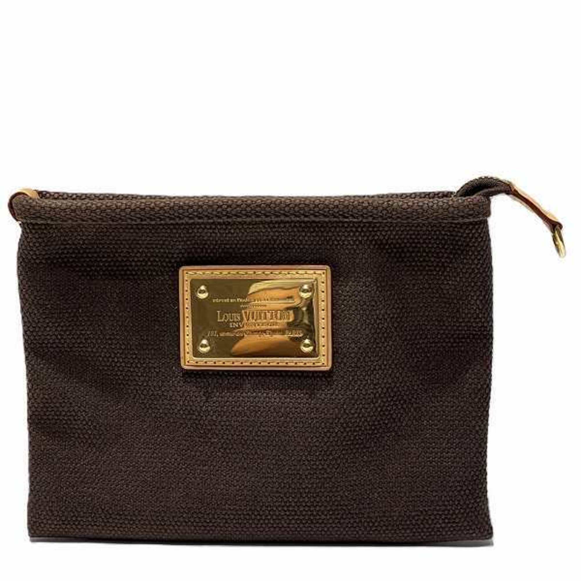 Louis Vuitton Antigua Pochette Platt PM M40069 Pouch Bag Second Women's