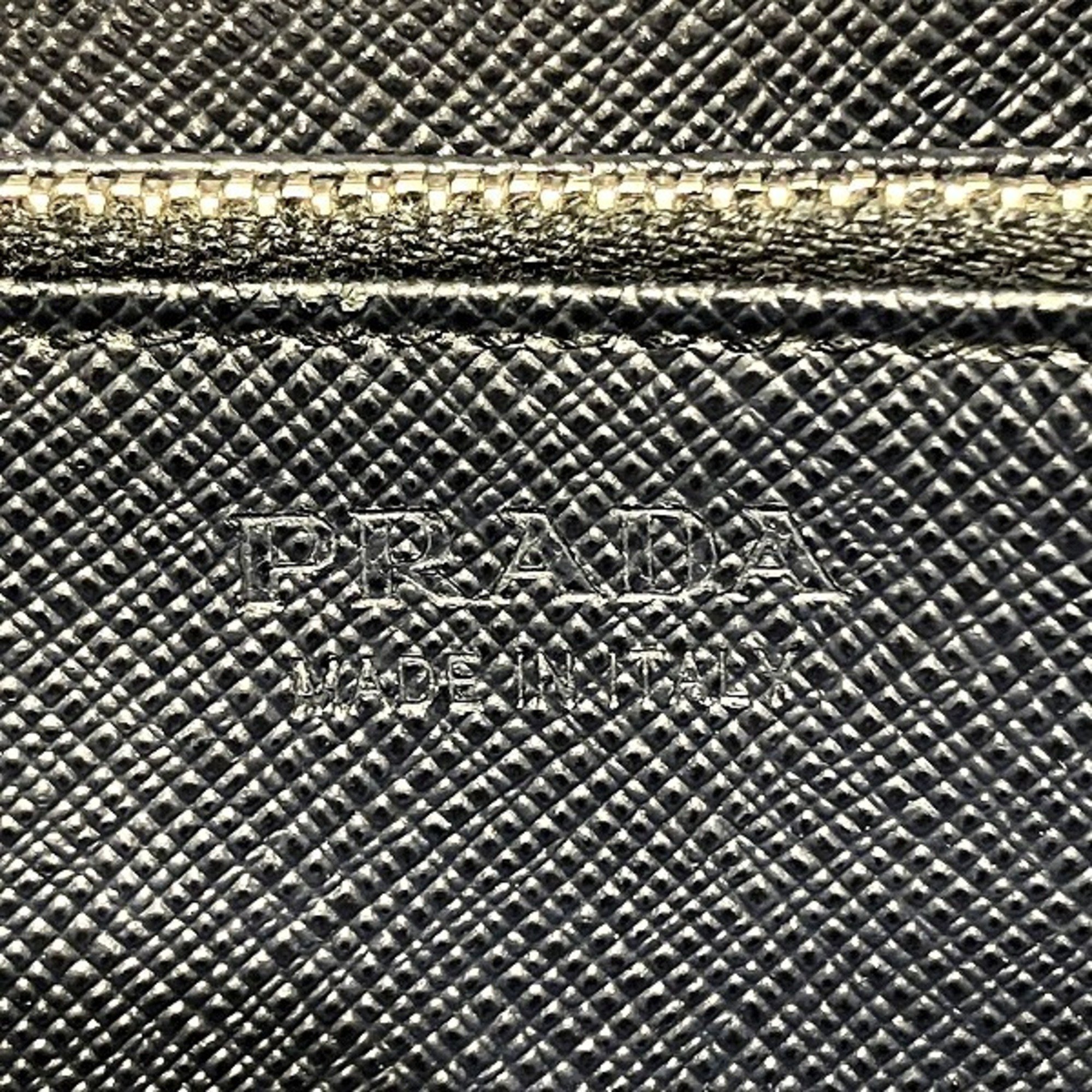 PRADA Saffiano Round Wallet 2ML317 Long Men's