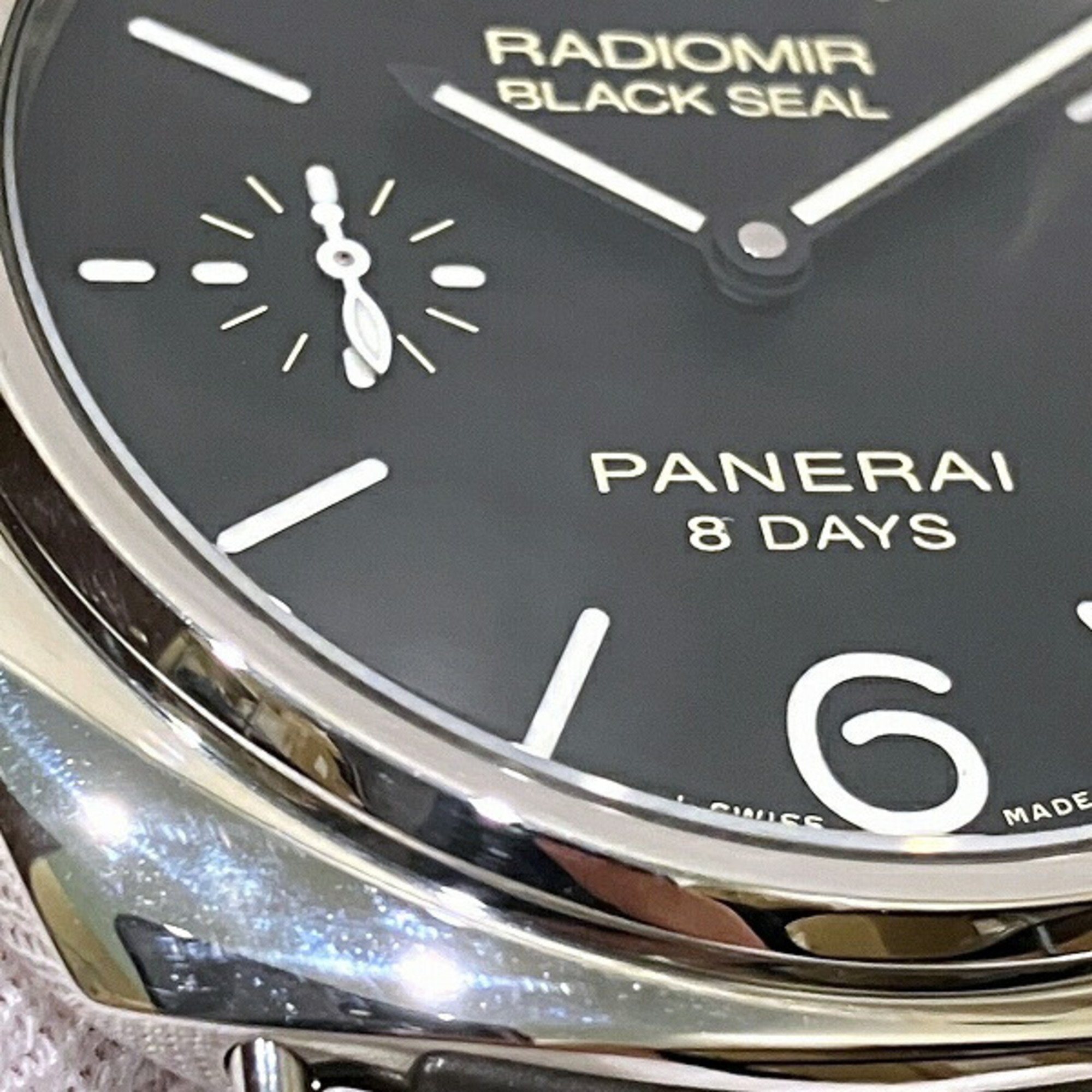 Panerai Radiomir Black Seal 8 Days PAM00609 Hand-wound Watch Men's