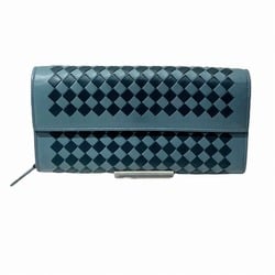 Bottega Veneta Intrecciato Checkered Continental Wallet 150509 Long for Men and Women