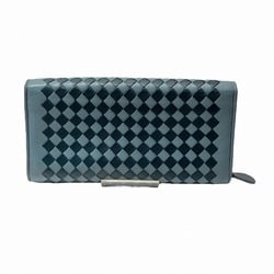 Bottega Veneta Intrecciato Checkered Continental Wallet 150509 Long for Men and Women