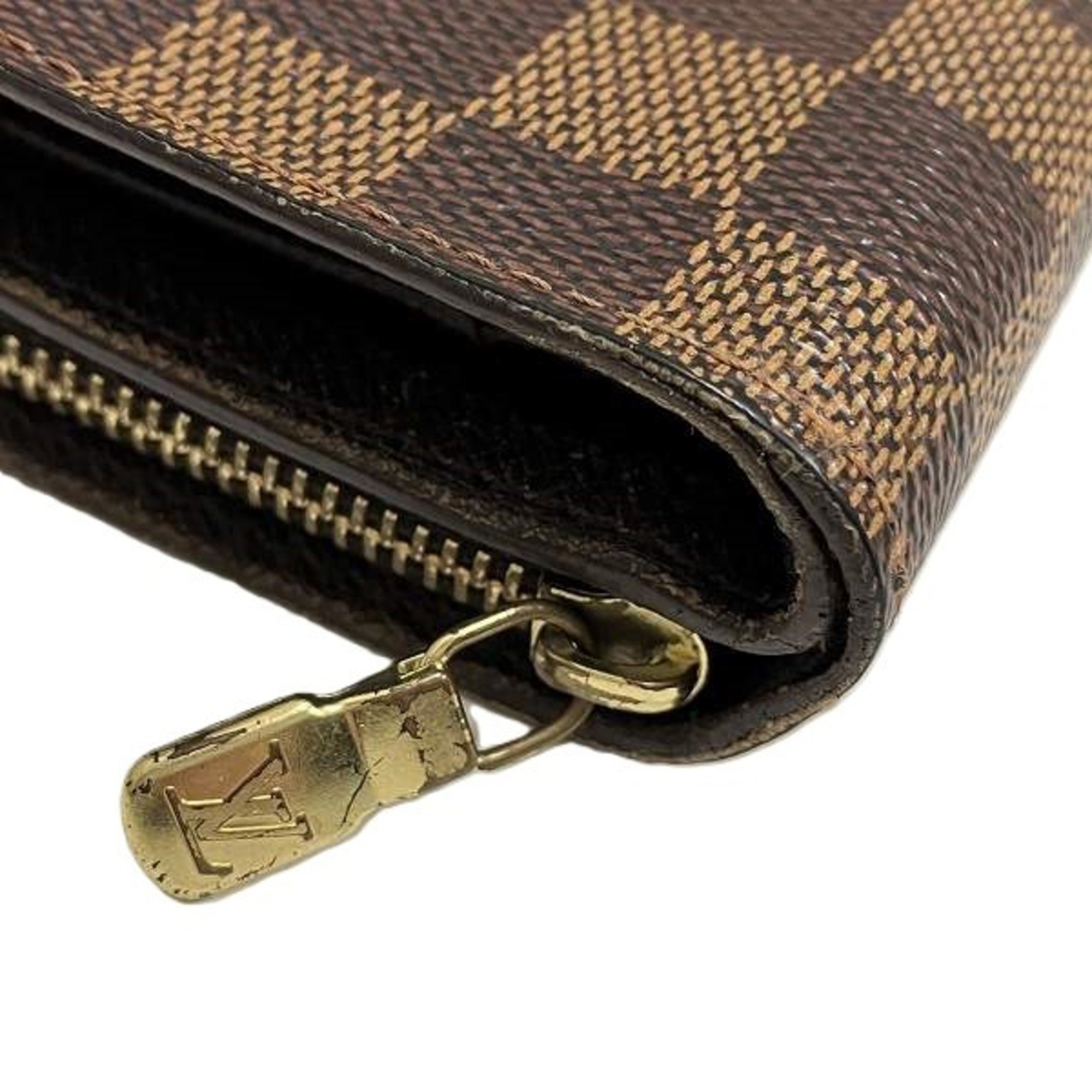 Louis Vuitton Damier Compact Zip N61668 Bi-fold Wallet for Men and Women