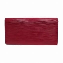 Louis Vuitton Epi Portefeuille Sarah M60580 Fuchsia Wallet Long Men's Women's