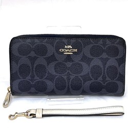 Coach COACH Signature C4452 Round Strap Long Wallet for Men and Women