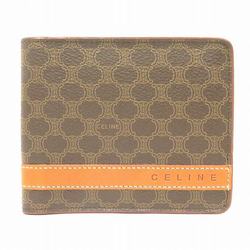 CELINE Macadam Brown Bi-fold Wallet for Men and Women