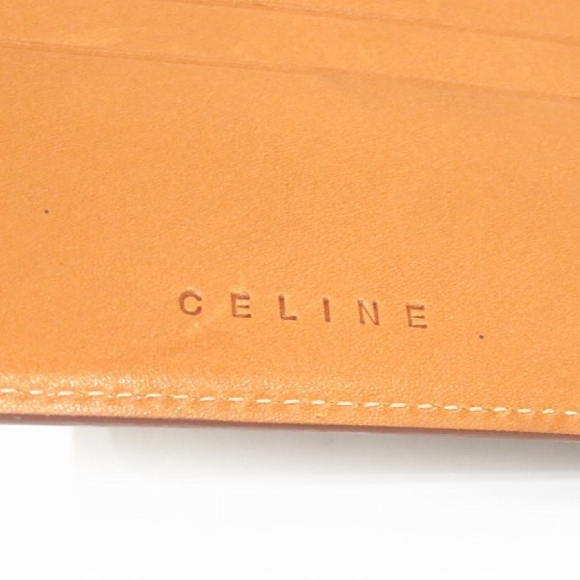 CELINE Macadam Brown Bi-fold Wallet for Men and Women