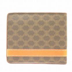 CELINE Macadam Brown Bi-fold Wallet for Men and Women